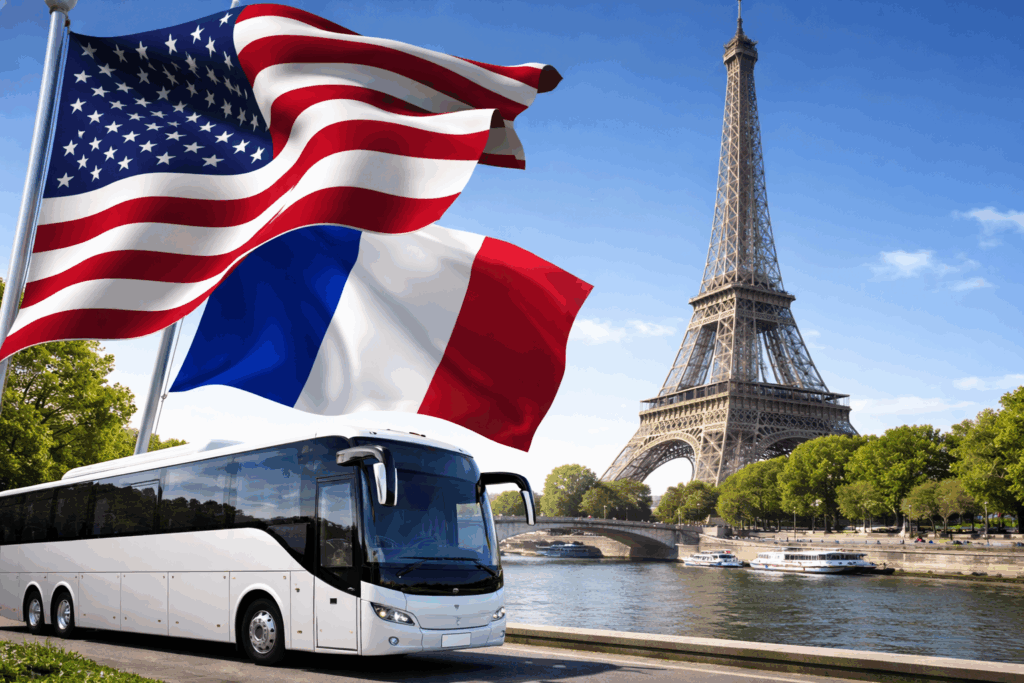 Louer un autocar avec chauffeur en France pour groupe USA